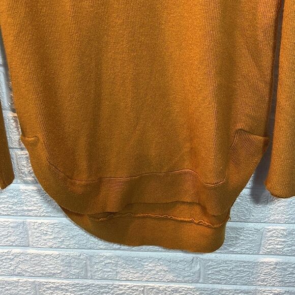 Cyrus Mustard/Gold Cowl Neck Sweater Size Large - Picture 7 of 12